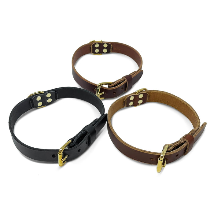 Leather Dog Collar - USA Assembled