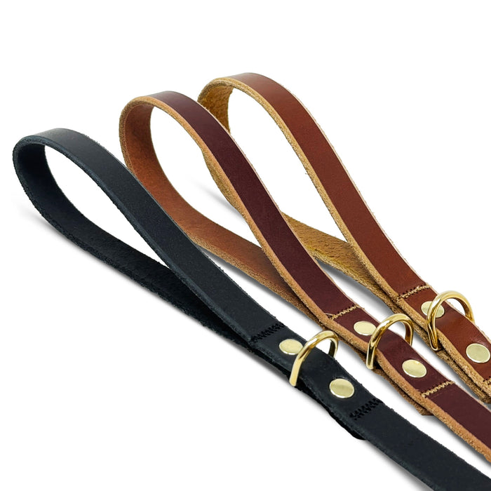 Leather Dog Leash - USA Assembled
