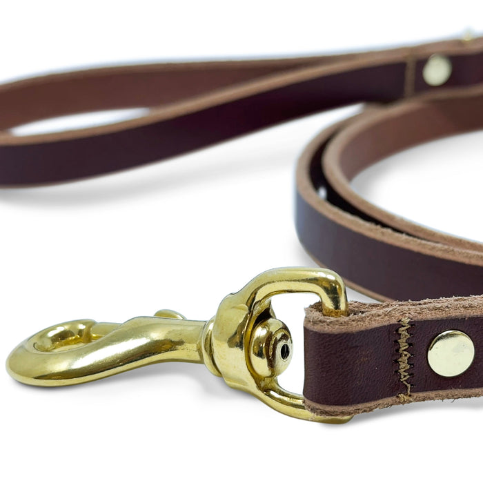 Leather Dog Leash - USA Assembled